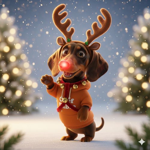 Chef Pablo als Weihnachts-Ren