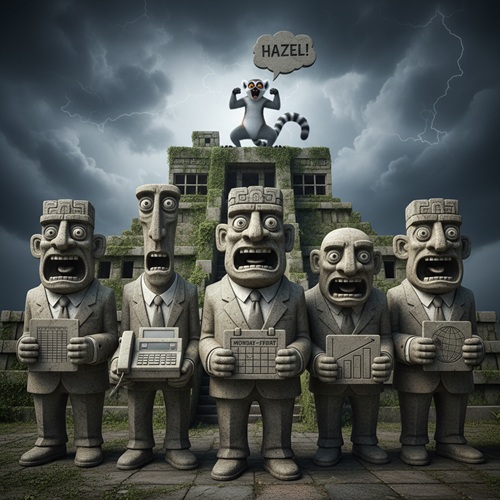 Hazel Moment 5 Statuen Abwehrheilige