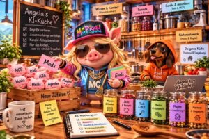 MCPiggy räumt die Küche auf