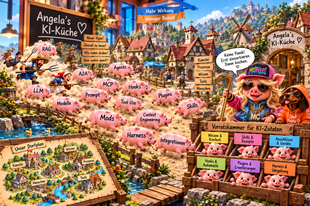 MCPiggy und die Sau, die durchs Dorf getrieben wird